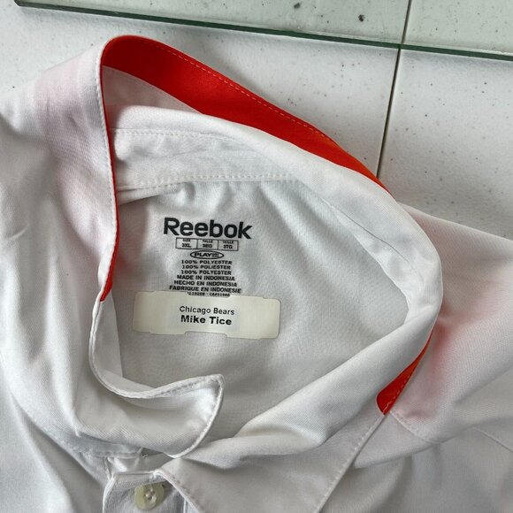 Reebok Chicago Bears Coach Issued Play Dry Polo Shirt Mens Size 3XL Mike Trice - Picture 6 of 6